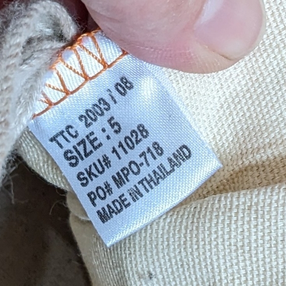 Converse Chuck Taylor All Star Retro Fabric High Top Sneakers Size 5 Ora… - Picture 15 of 16